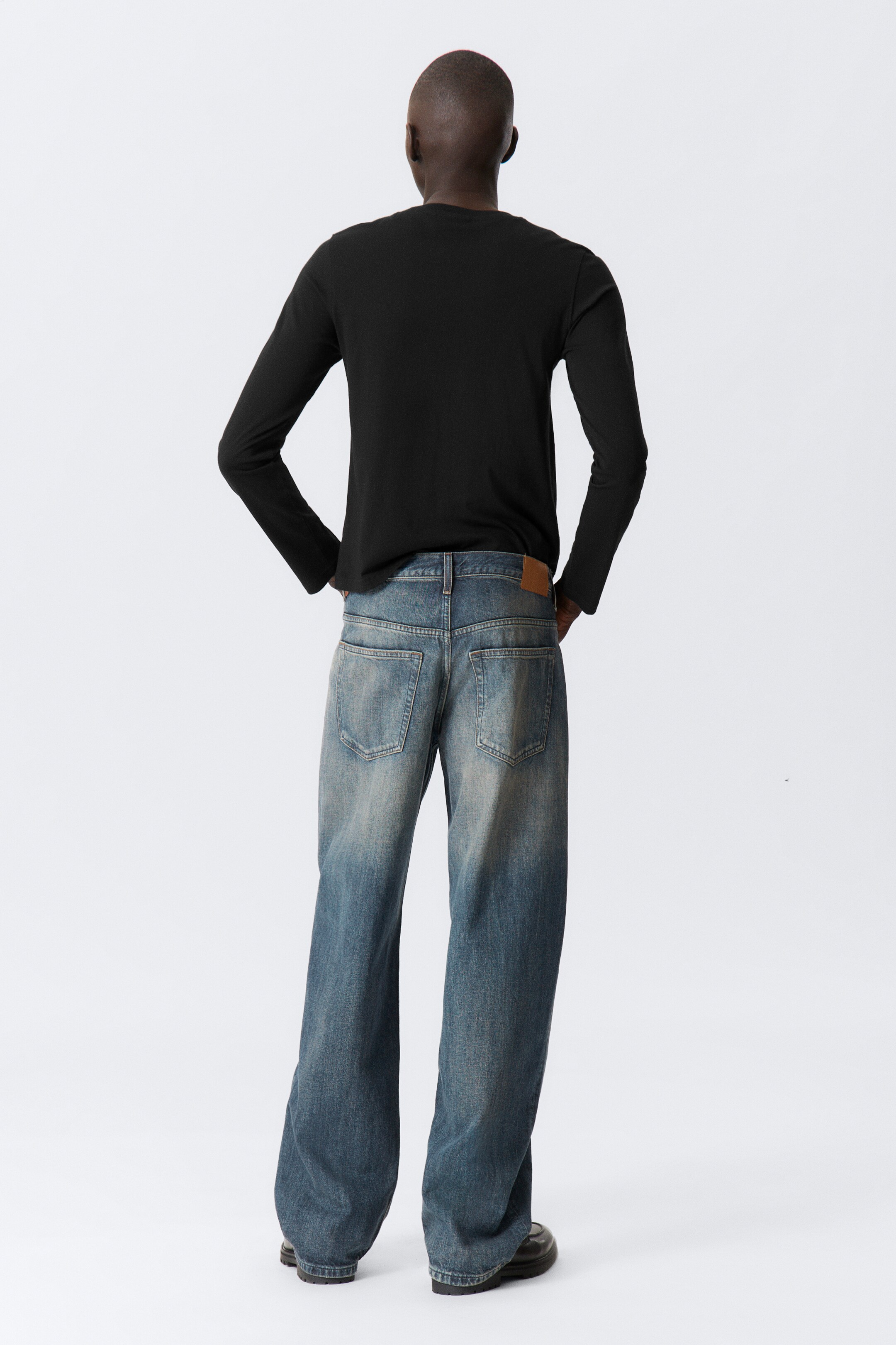 Nagyobb kép megtekintése: Sphere Low Rise Loose Straight Leg Jeans - Baltic Blue - sötétkék - FÉRFI | H&M HU 5