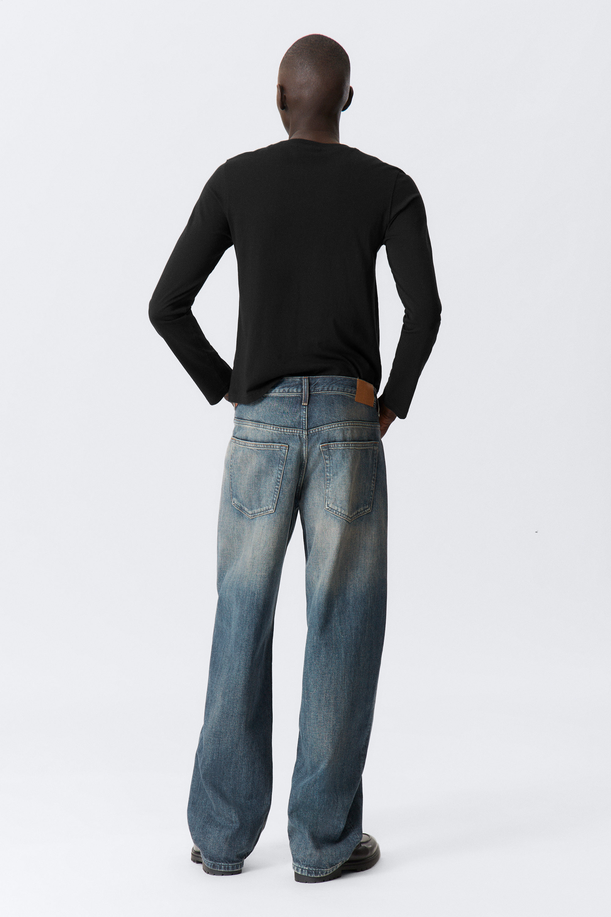 Baltic Blue - Dunkelblau - Sphere Low Waist Loose Straight Leg Jeans - 8