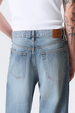 Blue Horses - Medium Blue - Solar Loose Wide Leg Unisex Jeans - 8