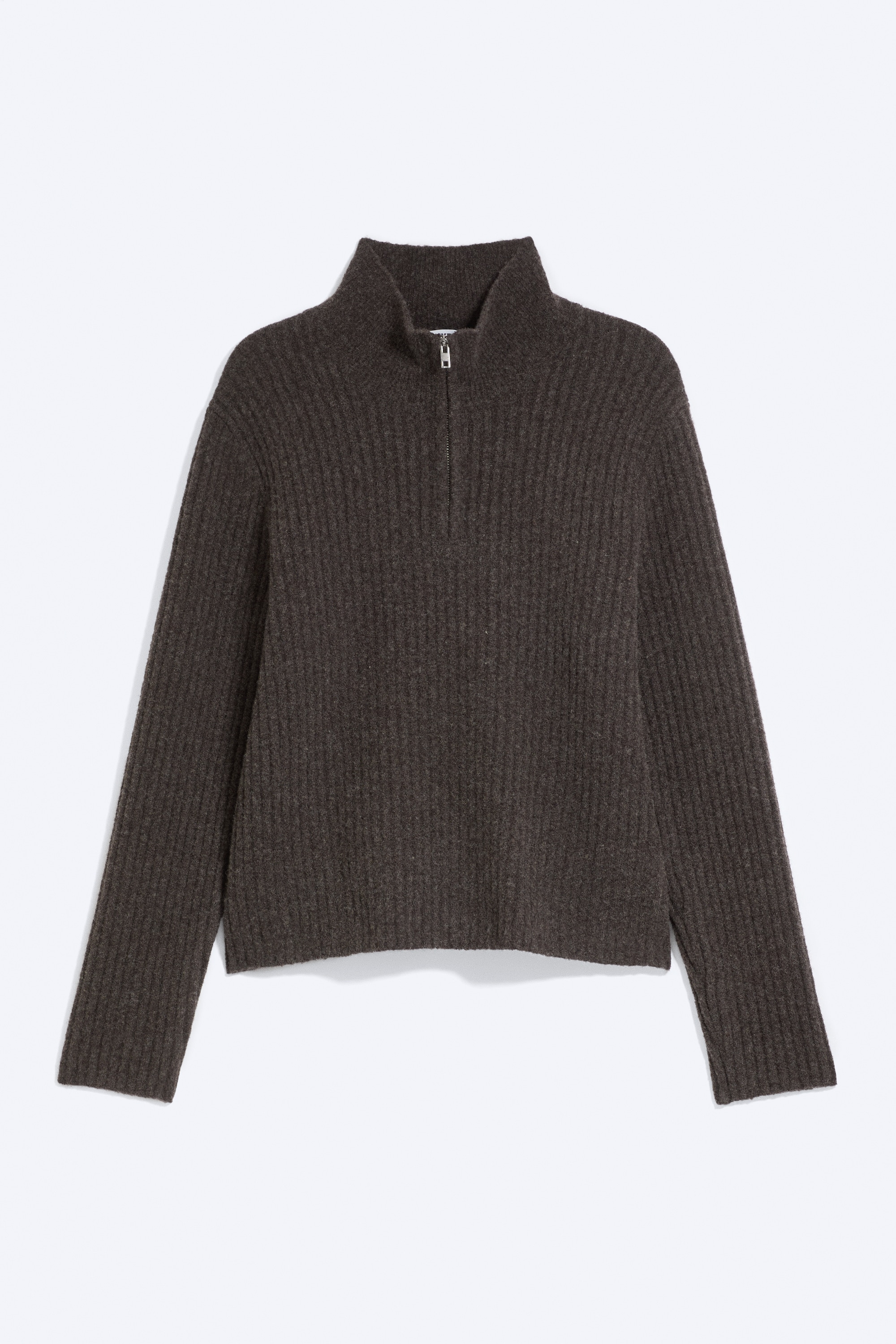 Wool-Blend Half-Zip Sweater