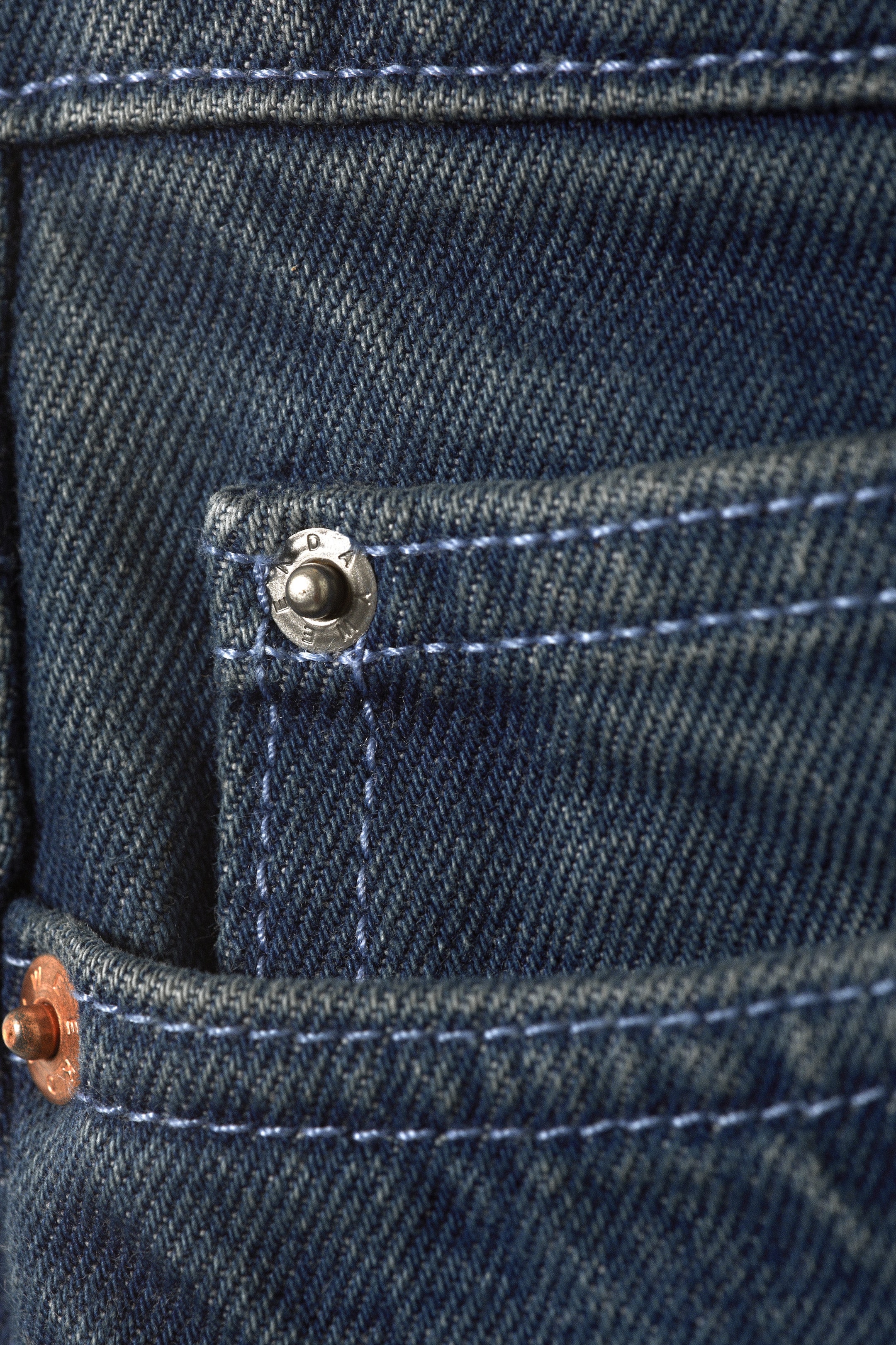 Ajax Blue - Bleu foncé - Paz Mid Rise Loose Wide Leg Jeans - 6