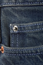 Ajax Blue - Bleu foncé - Paz Mid Rise Loose Wide Leg Jeans - 6