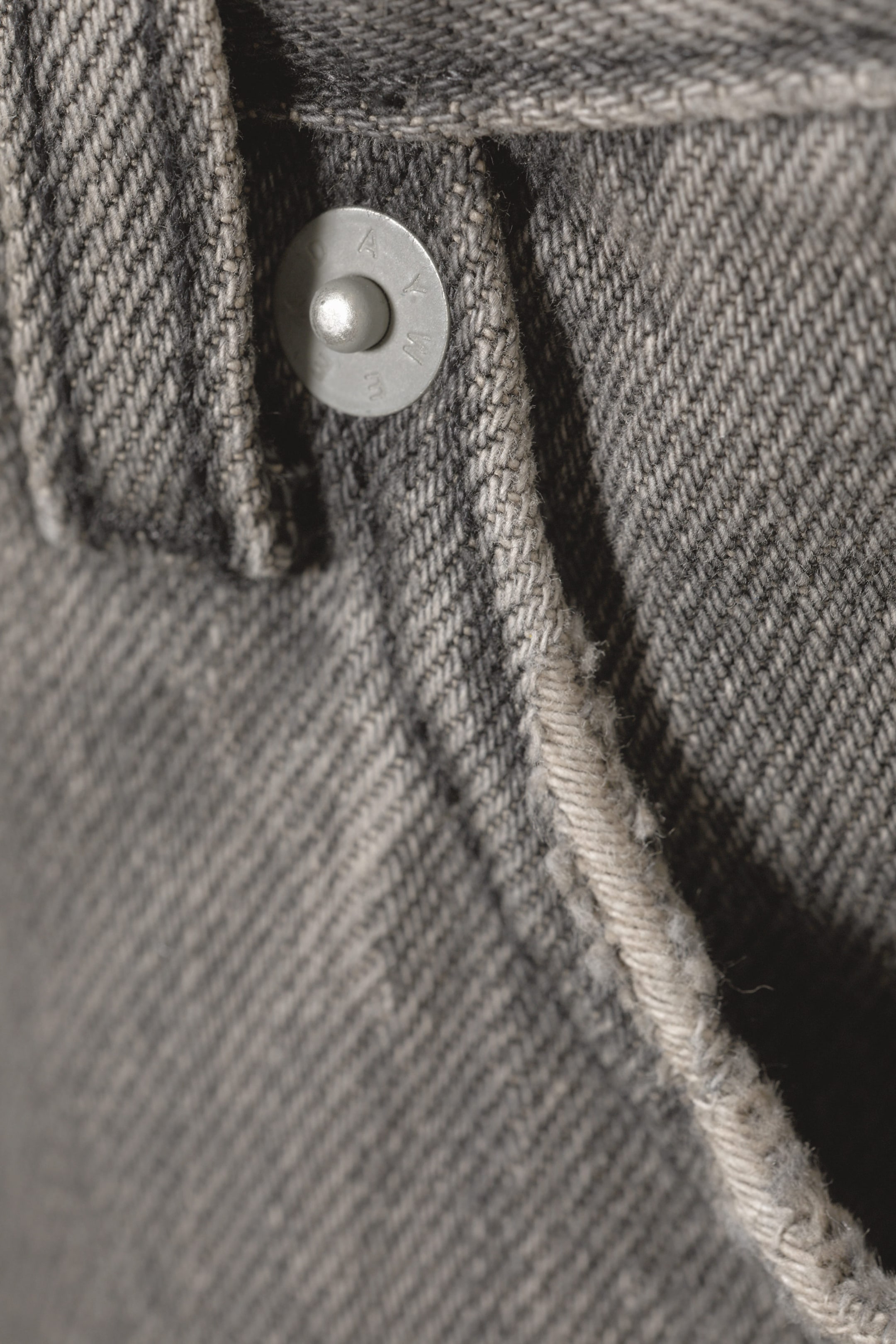 Clay Grey - Grey - Galaxy Mid Rise Loose Straight Leg Unisex Jeans - 1