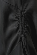 Dark Grey - V-neck Sleeveless Strap Mini Dress - 1