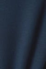 Dark Blue - Curved Hem Fitted Modal T-shirt - 1
