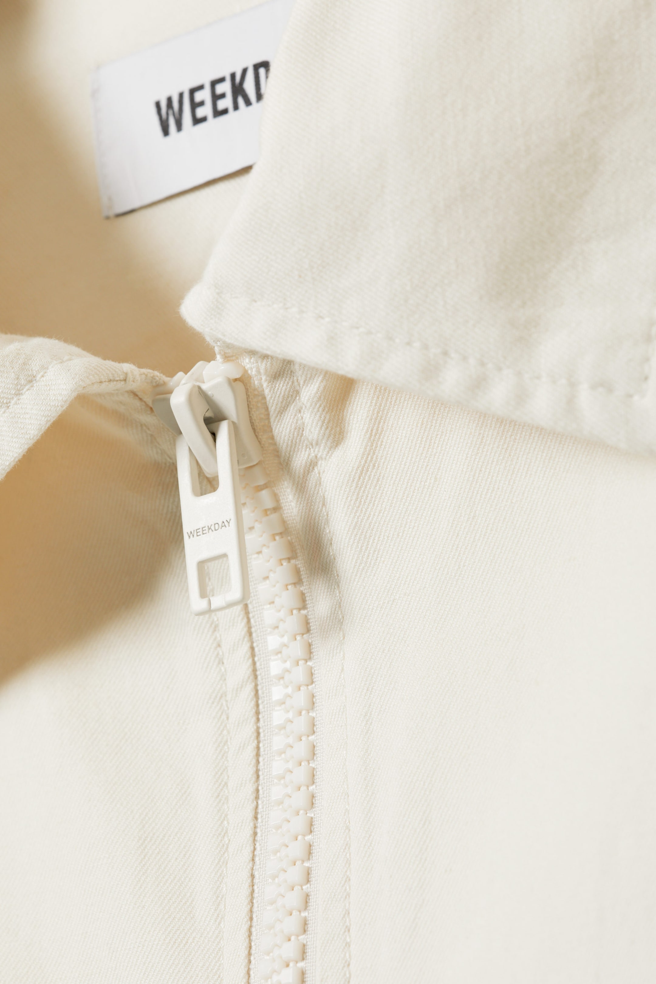 Crèmevit - Jacka i linneblandning - 1