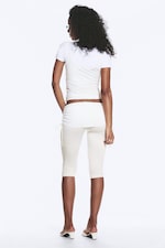Wit - Ruched Regular Capri Pants - 3