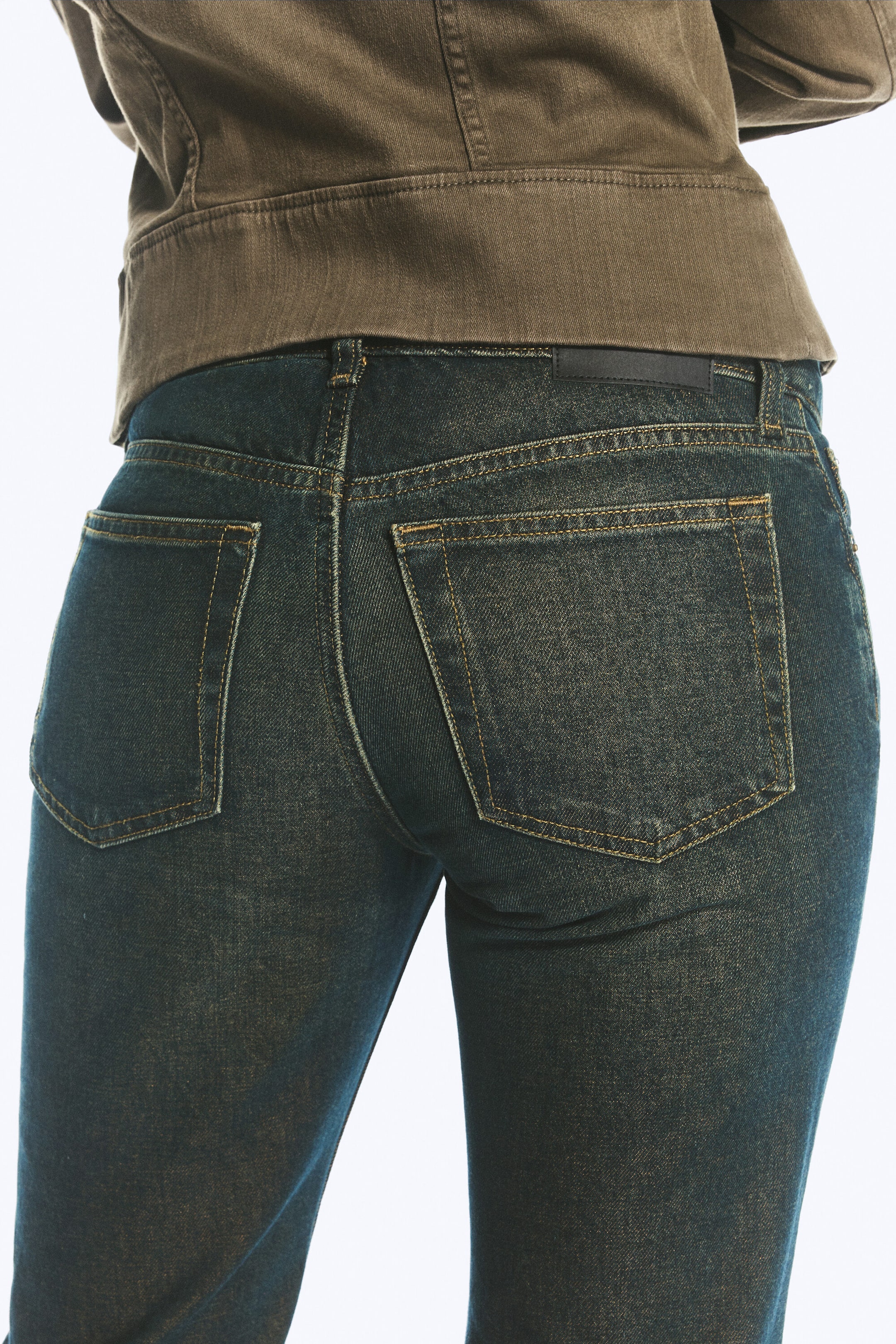 Lobster Blue - Dark Blue - Nova Low Rise Slim Bootcut Jeans - 4