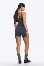 Dunkelblau - Sportliche Radlerhosen mit hohem Bund - 2