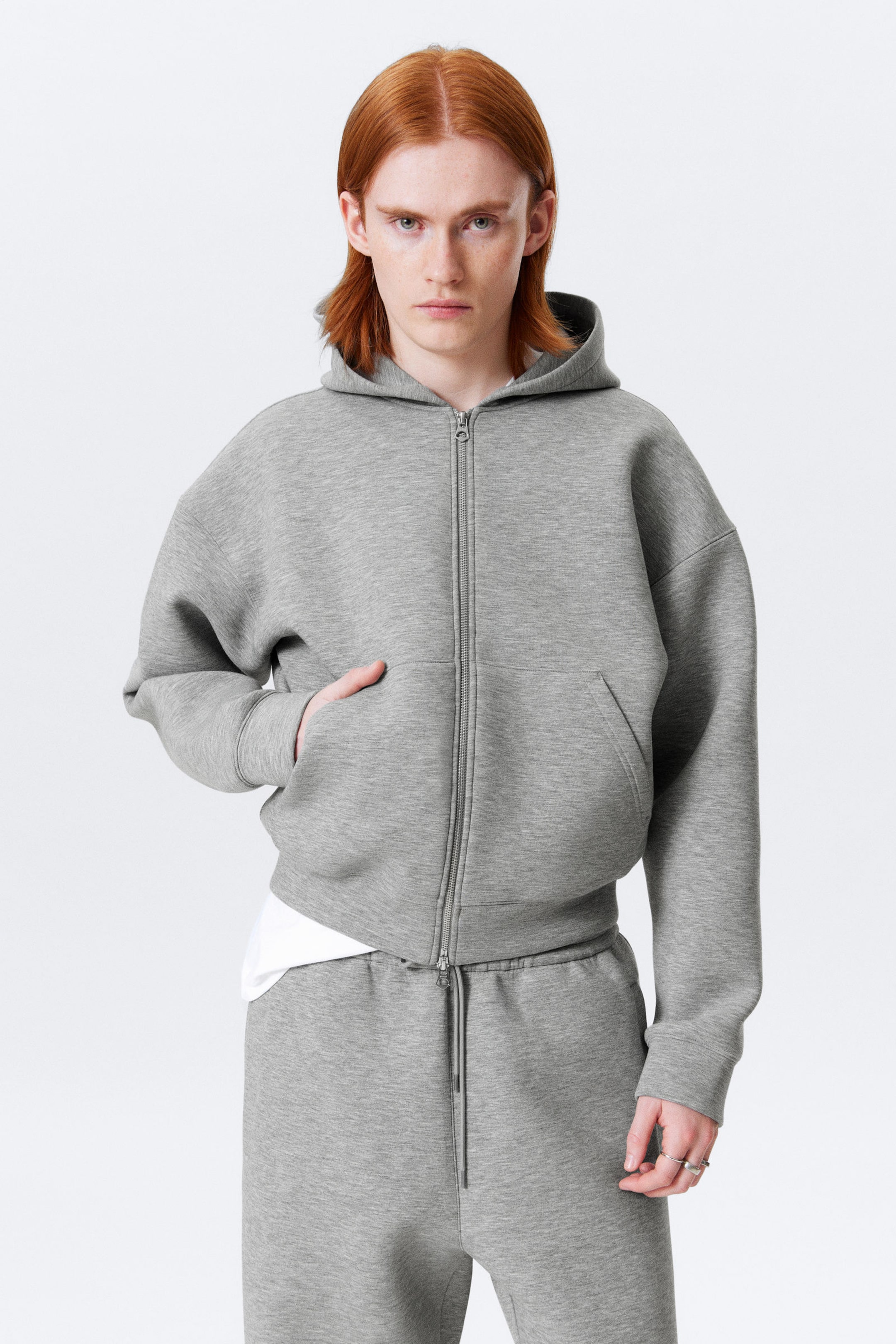 #A5A5A5 - Simon Scuba Zip Hoodie - 1