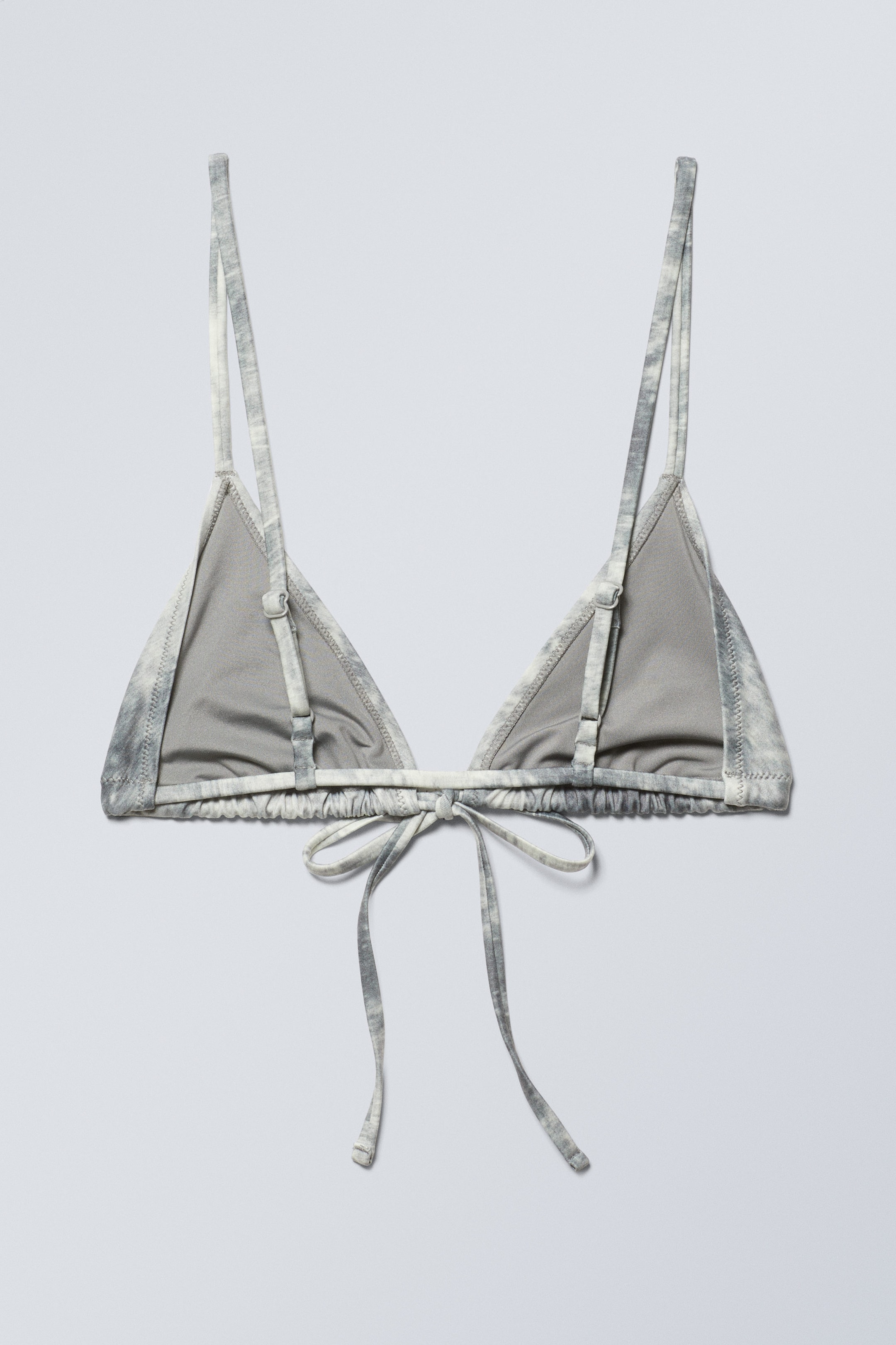 Mole Abstract Print - Printed Triangle Bikini Top - 2