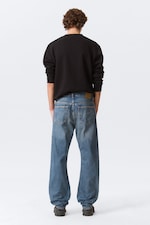 Iron Blue - Space Mid Rise Relaxed Straight Leg Jeans - 4