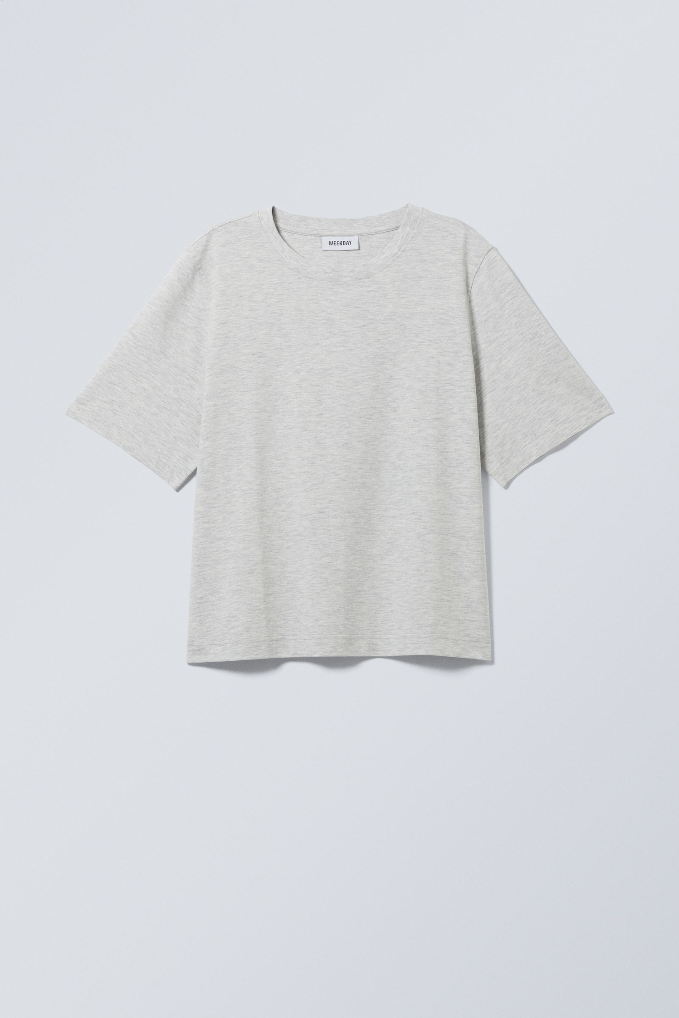 Hellgrau meliert - Kastiges T-Shirt Perfect - 1