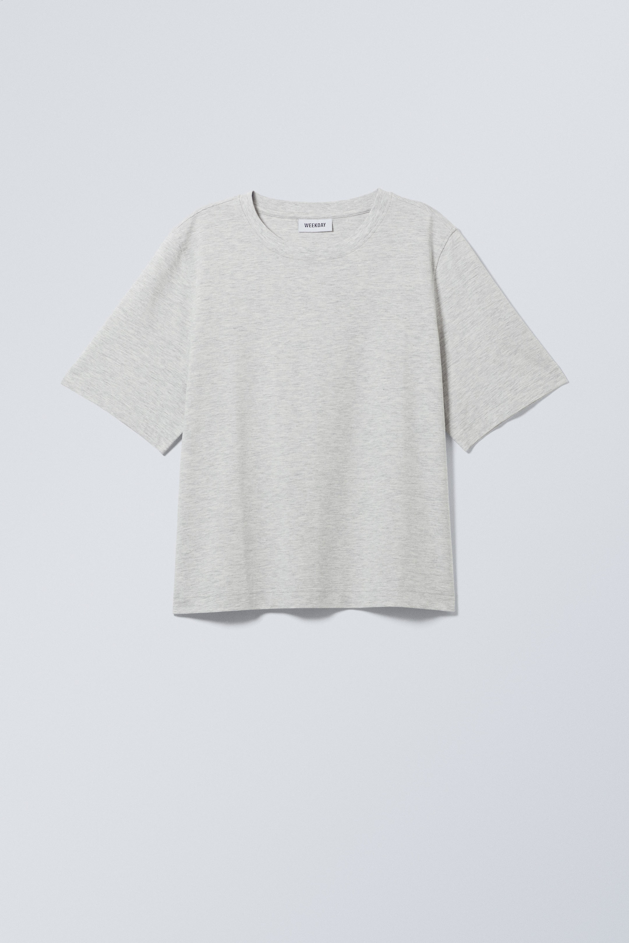 Hellgrau meliert - Kastiges T-Shirt Perfect - 0