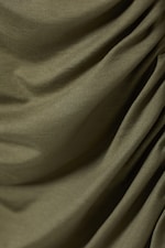 Dusty Khaki Green - Drape Asymmetric Lyocell Top - 1