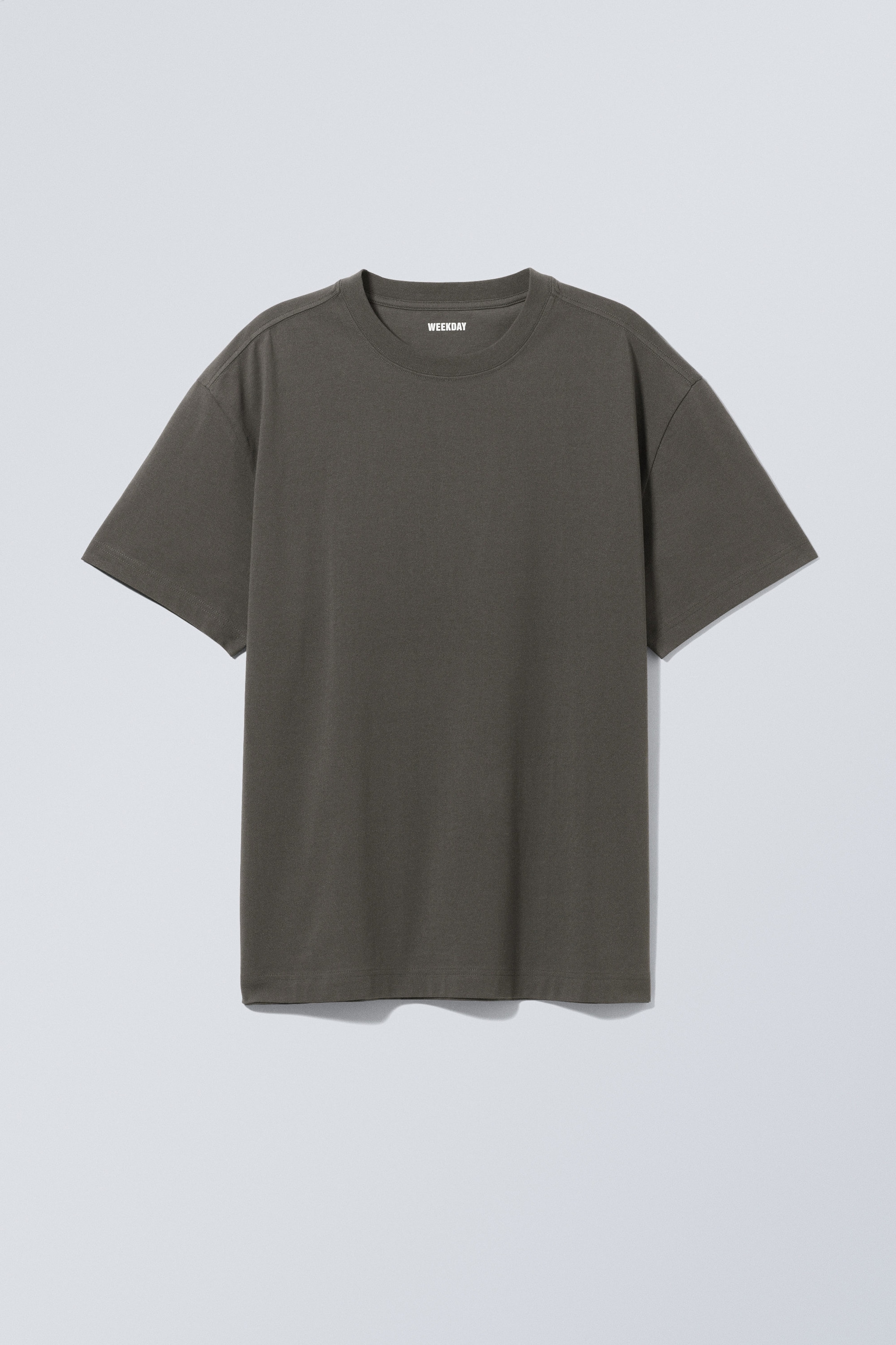 Dunkelgrau - Schweres Oversized-T-Shirt - 0