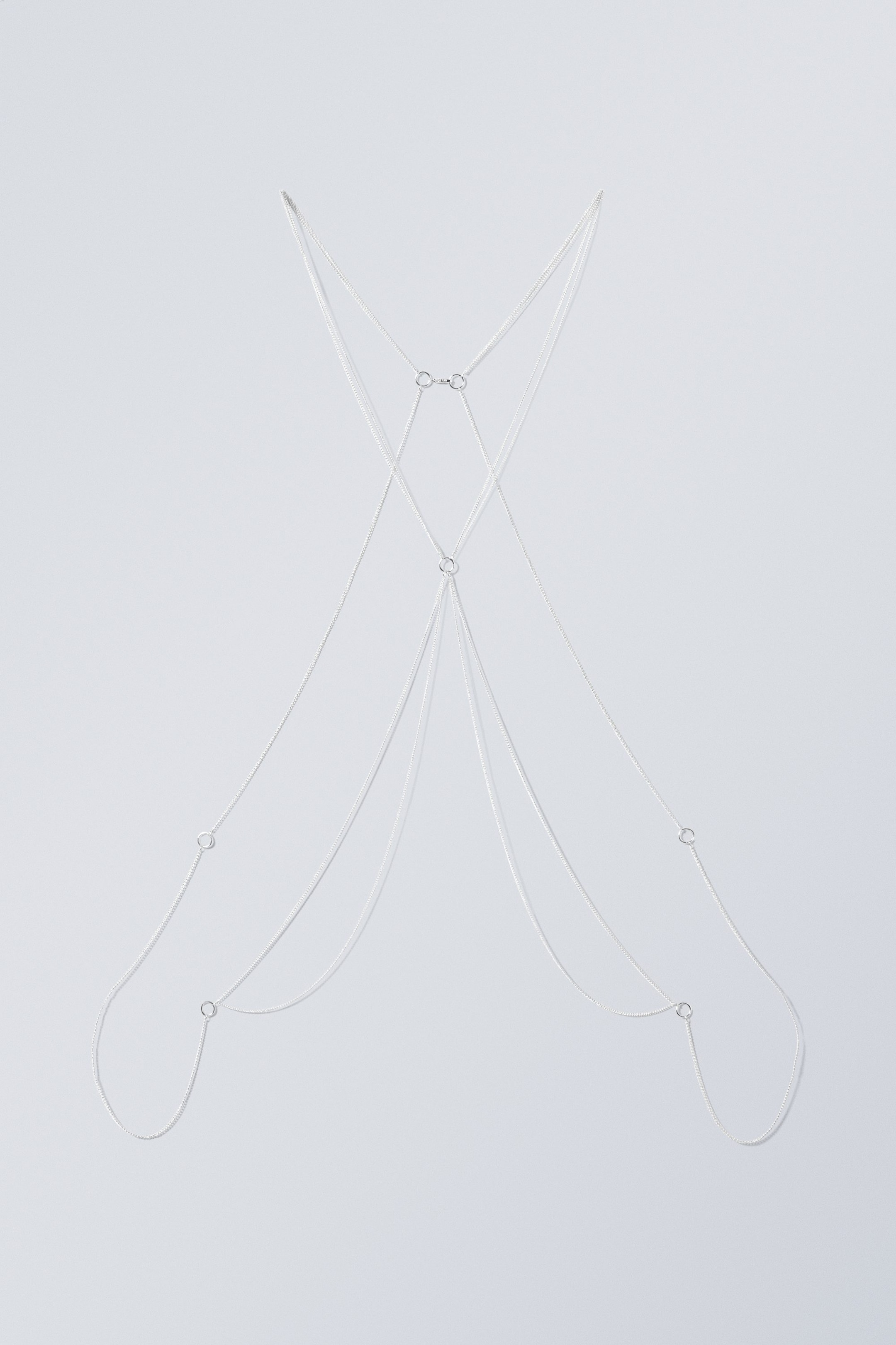 Silver - Stina Body Chain - 0