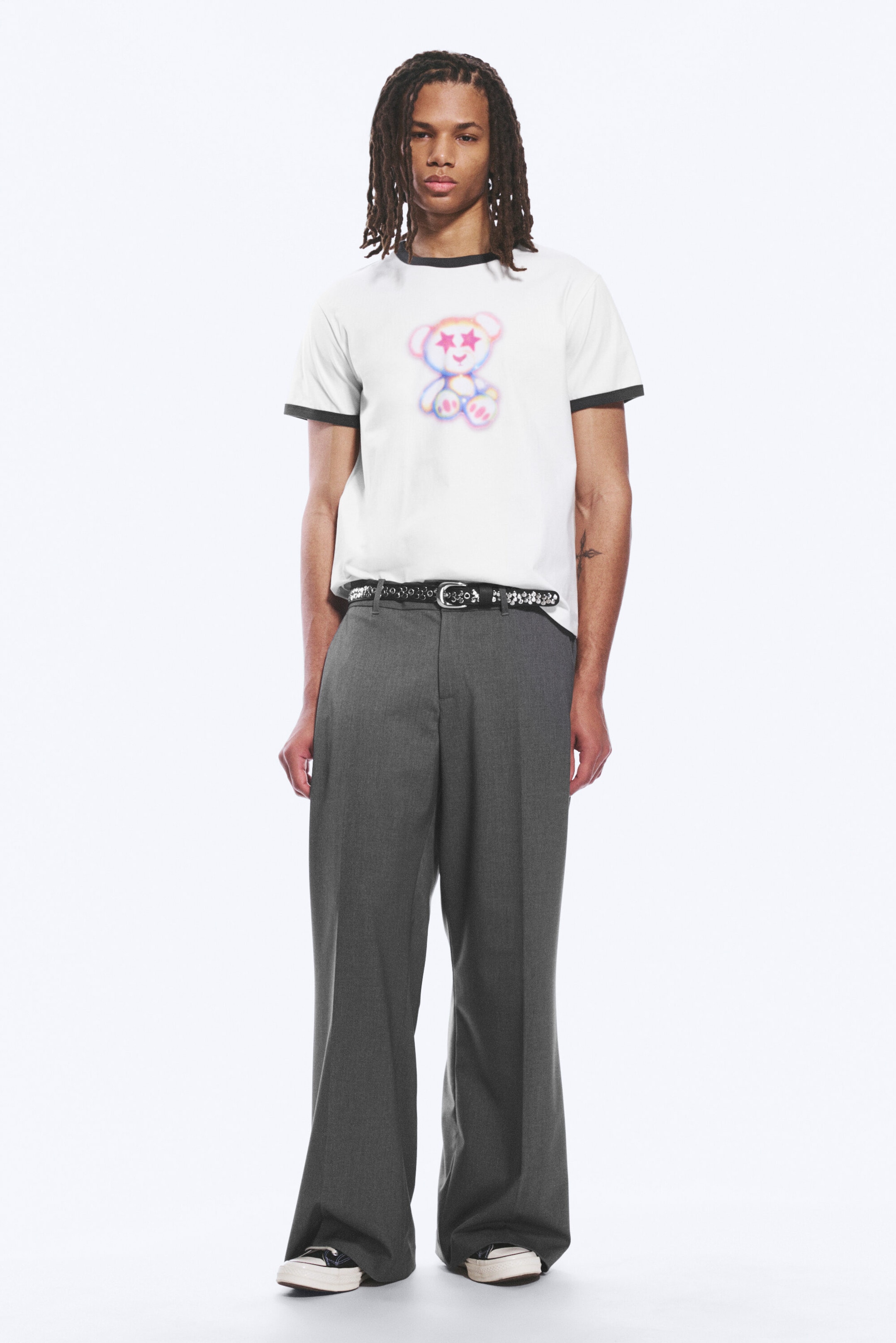 Schwarz & Weiß - Spray-Bär - Graphic T-Shirt - 2