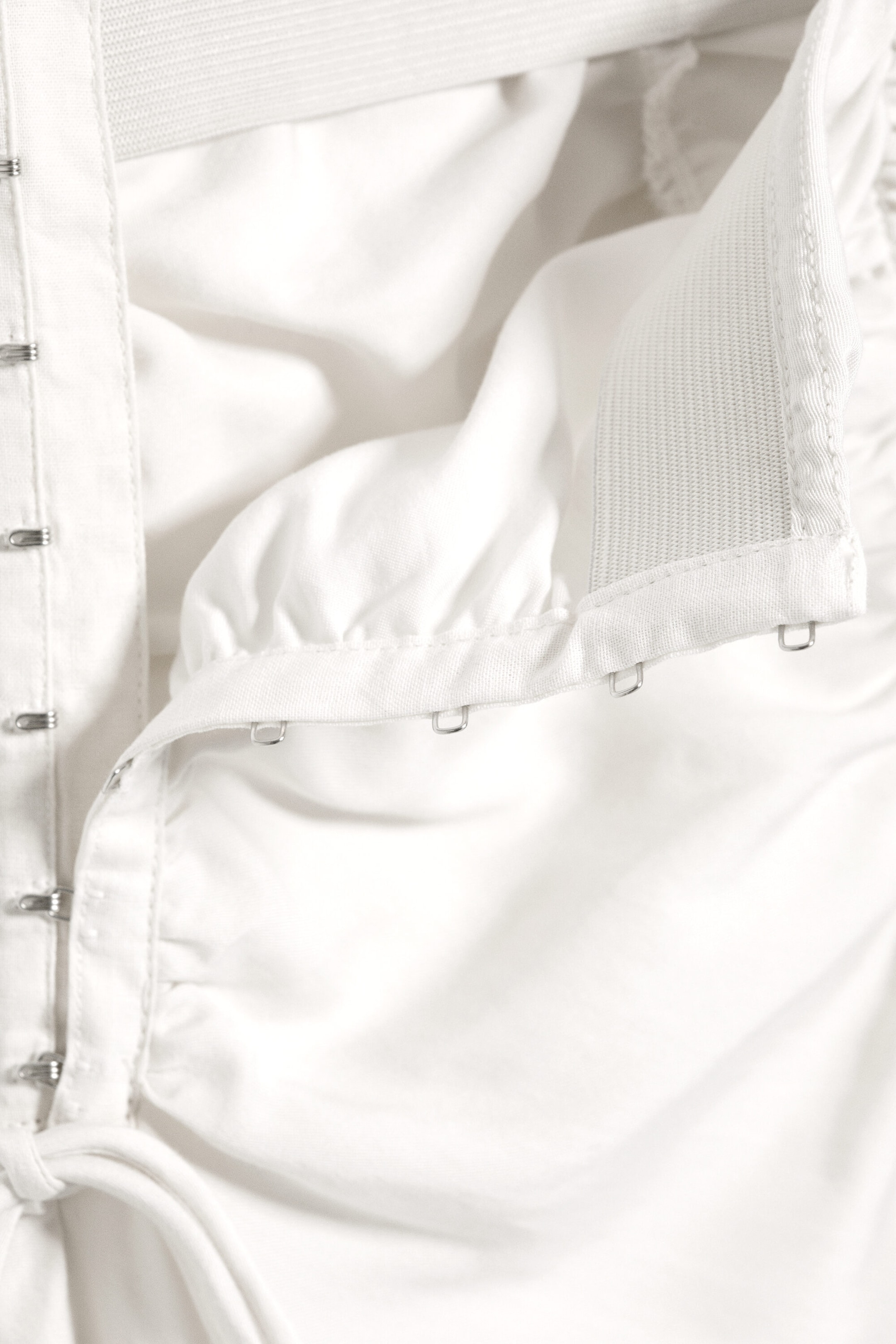 Light Dusty Beige - Ruched Mini Skirt - 2