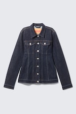 Blue Rinse - Dark Blue - Fitted Denim Jacket - 5