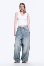 Blue Stream - Astro Loose Extra Baggy Leg Jeans - 0