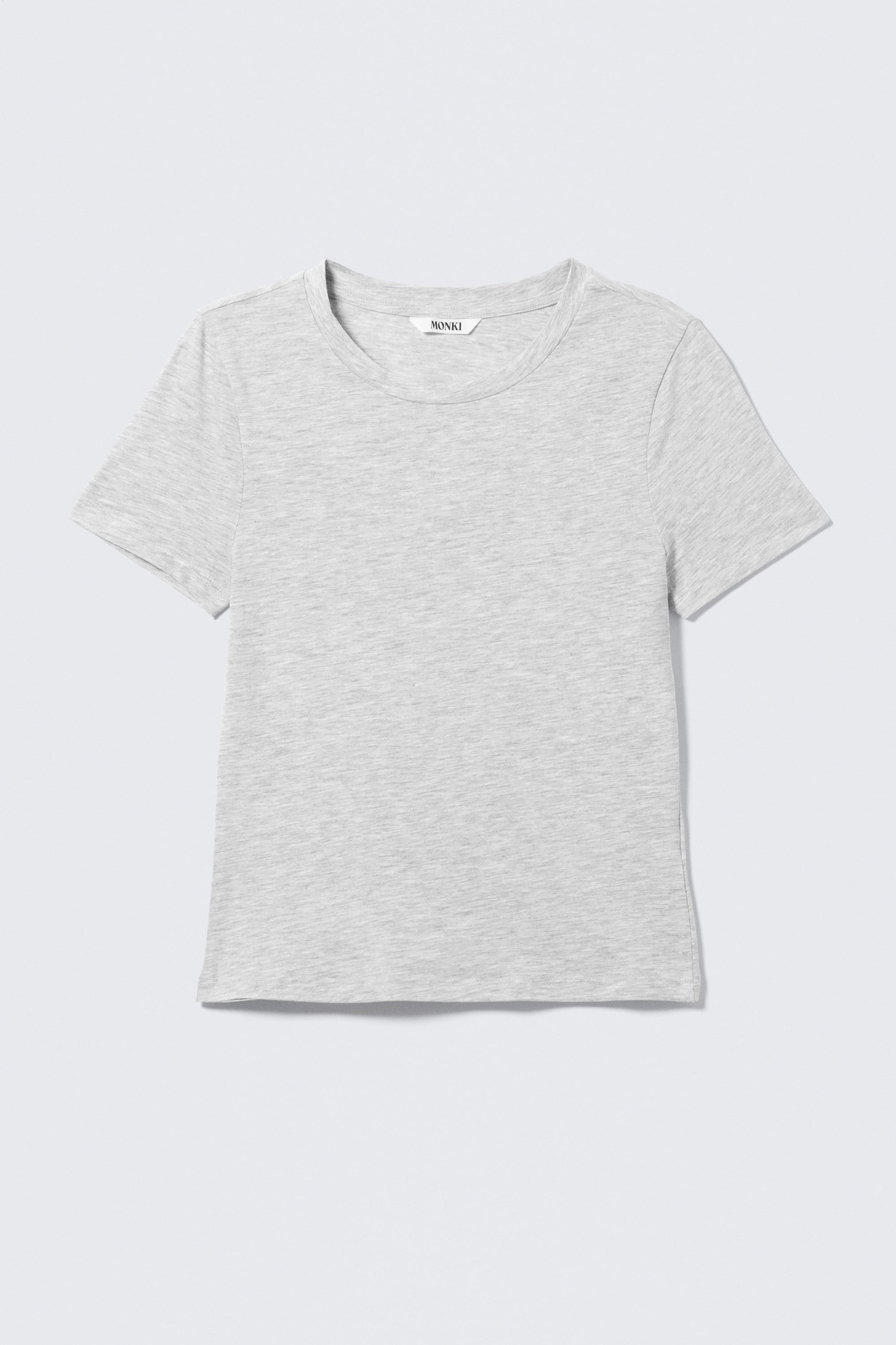 Grey Melange - Tight Mini T-shirt - 1