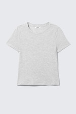 Grey Melange - Tight Mini T-shirt - 0