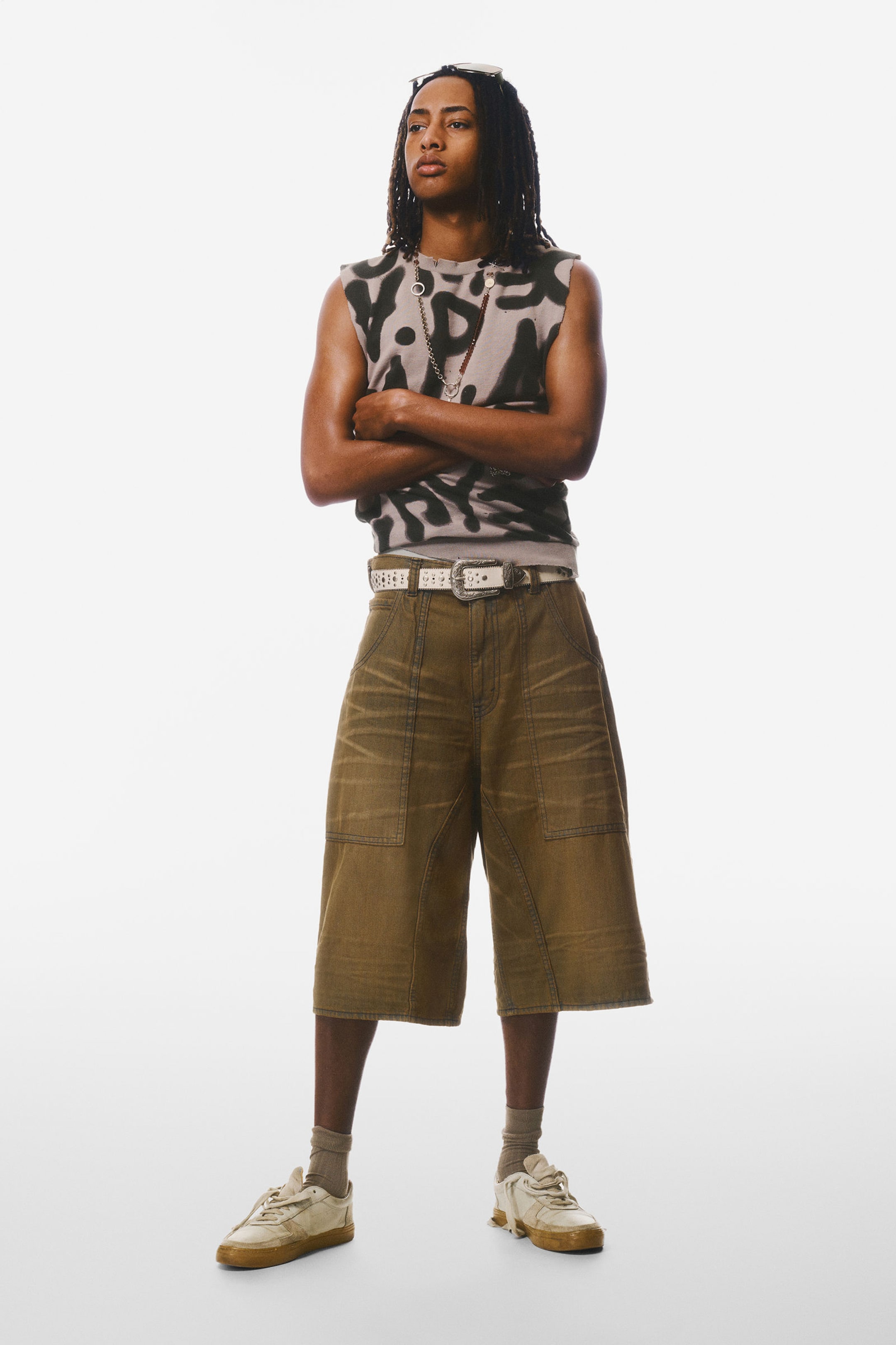 #706248 - Dunno Loose Fit Carpenter Jorts - 2