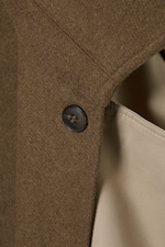 Beige - Oversized Trench Coat with Detachable Lining - 9