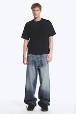 Schwarz - 3er-Pack T-Shirts mit lockerem Boxy Fit - 1