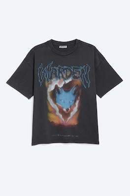 Boxig t-shirt med tryck