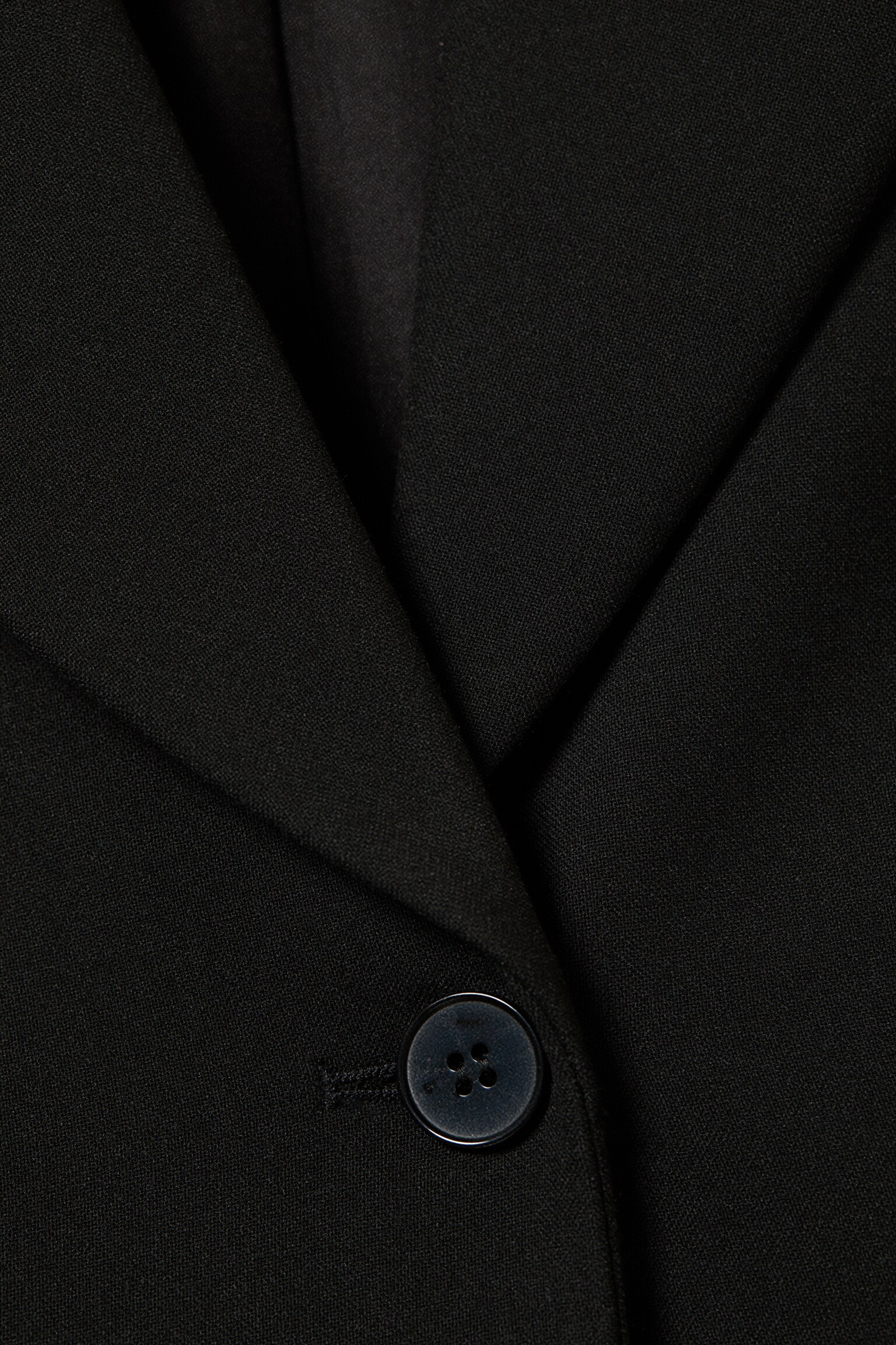 Priliehavé jednořadové sako - Čierny - 4