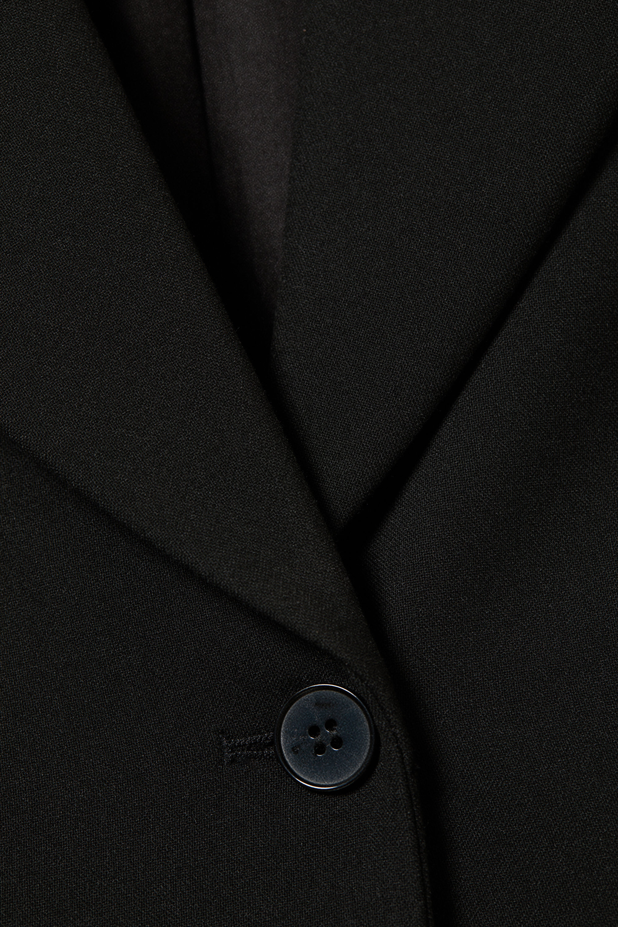 Black - Fitted Single-Breasted Blazer - 3