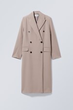 Greige - Navin Suiting Coat - 0