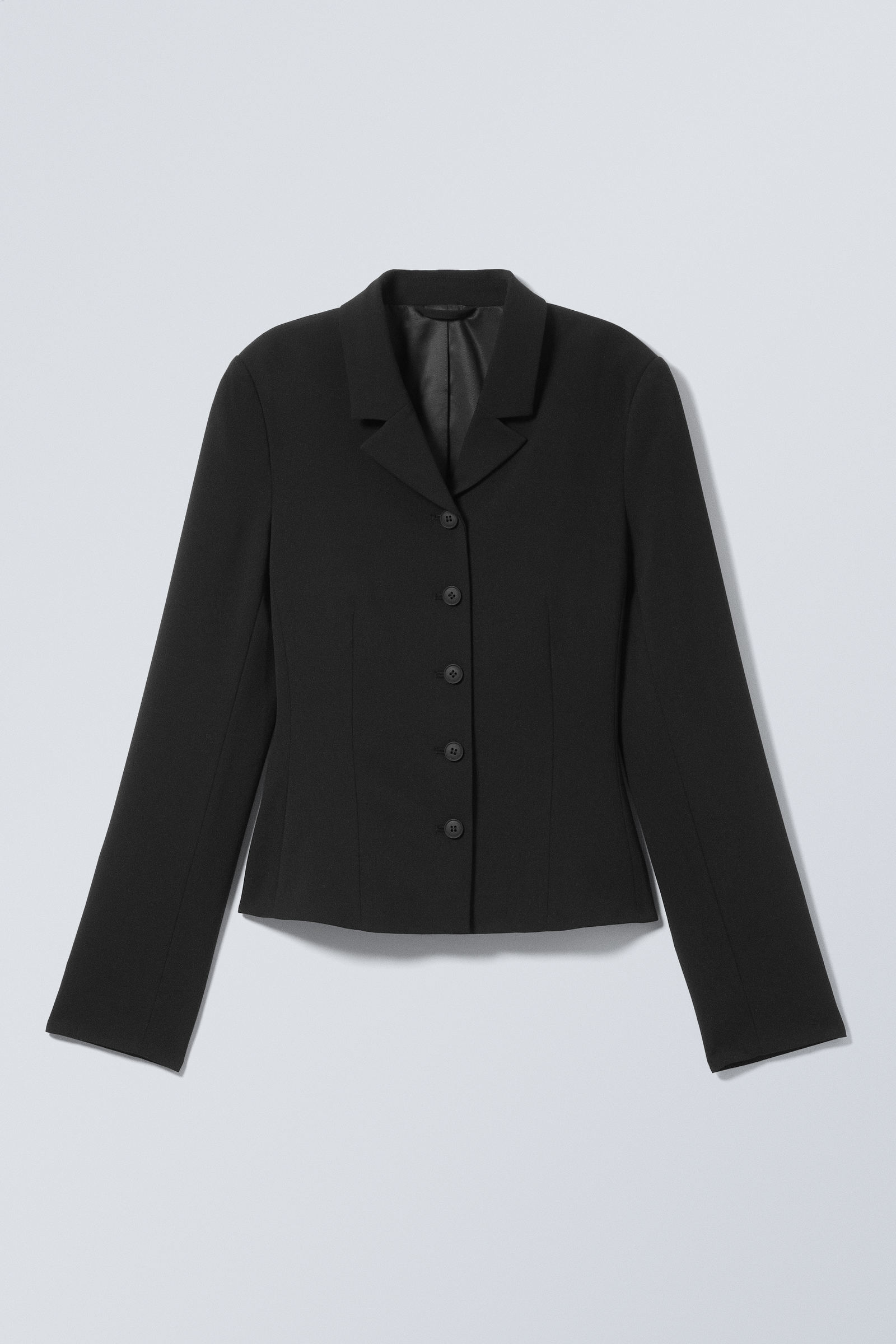 プラージュ　BLAZER　ジャケット　ブラック　36サイズ Simple blazer with button closure - Black - Sz. 40-64
