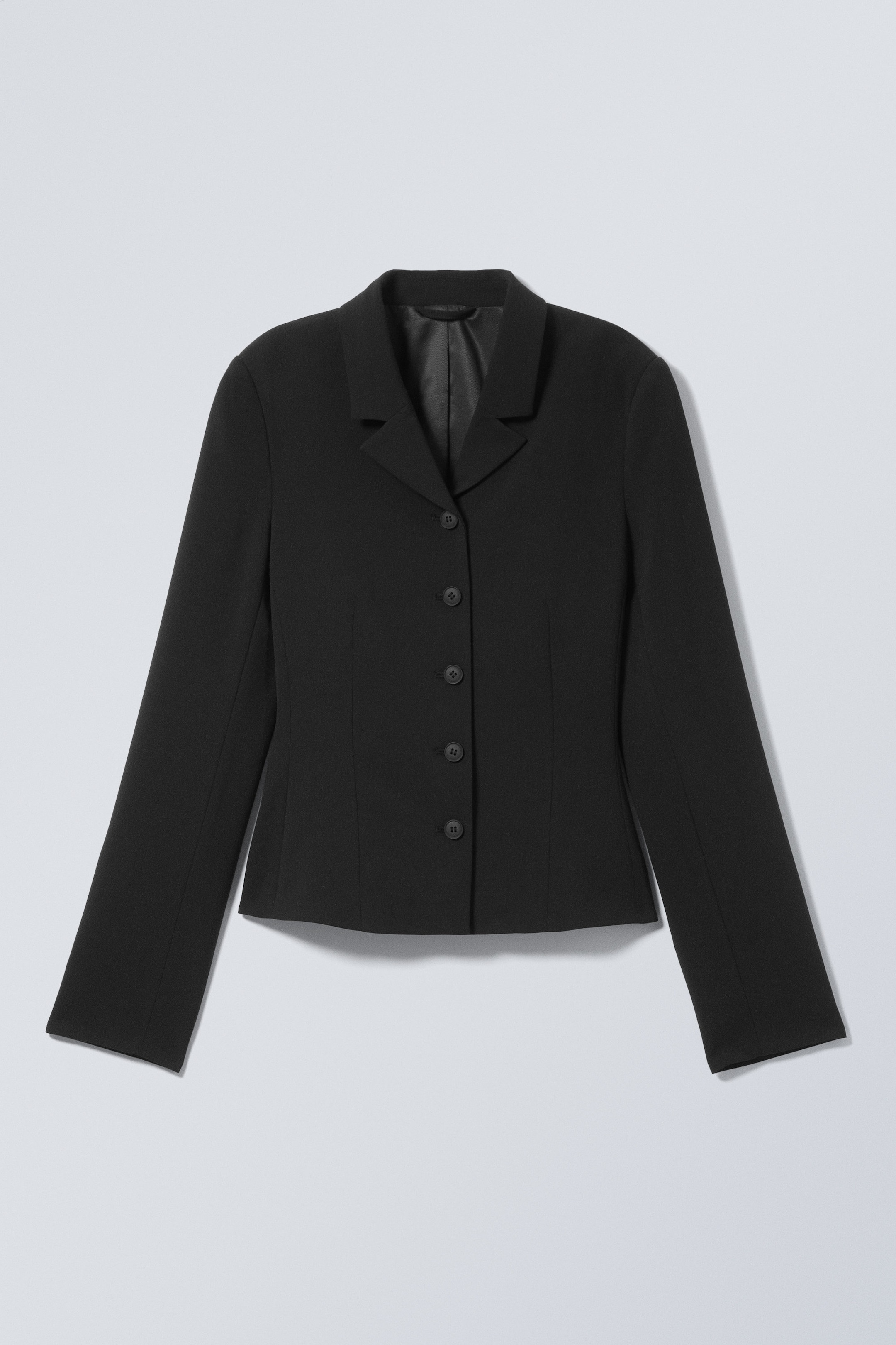 Black - Slim Single-Breasted Blazer - 0