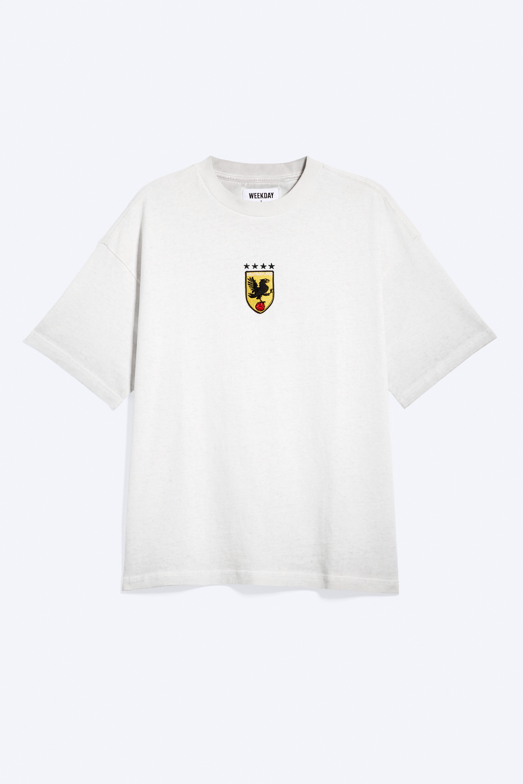 toffs great boxy football t-shirt germany - Off White | Weekday WW