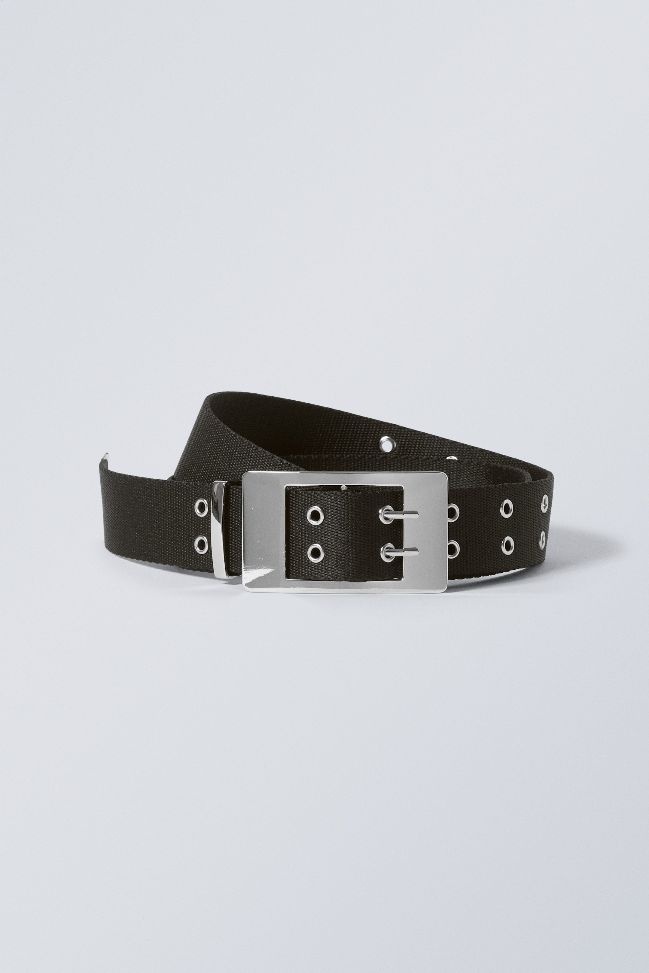 Zwart - Masha riem met webbing - 0