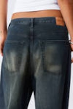 Deep Ocean Blue - Dark Blue - Astro Loose Baggy Leg Jeans - 7