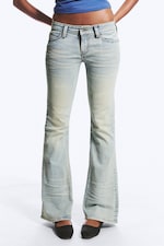 Glacier Blue - Hellblau - Booty Bei Low Rise Skinny Bootcut Jeans - 1