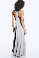 Staubgrau meliert - Racerback Maxi Dress - 3