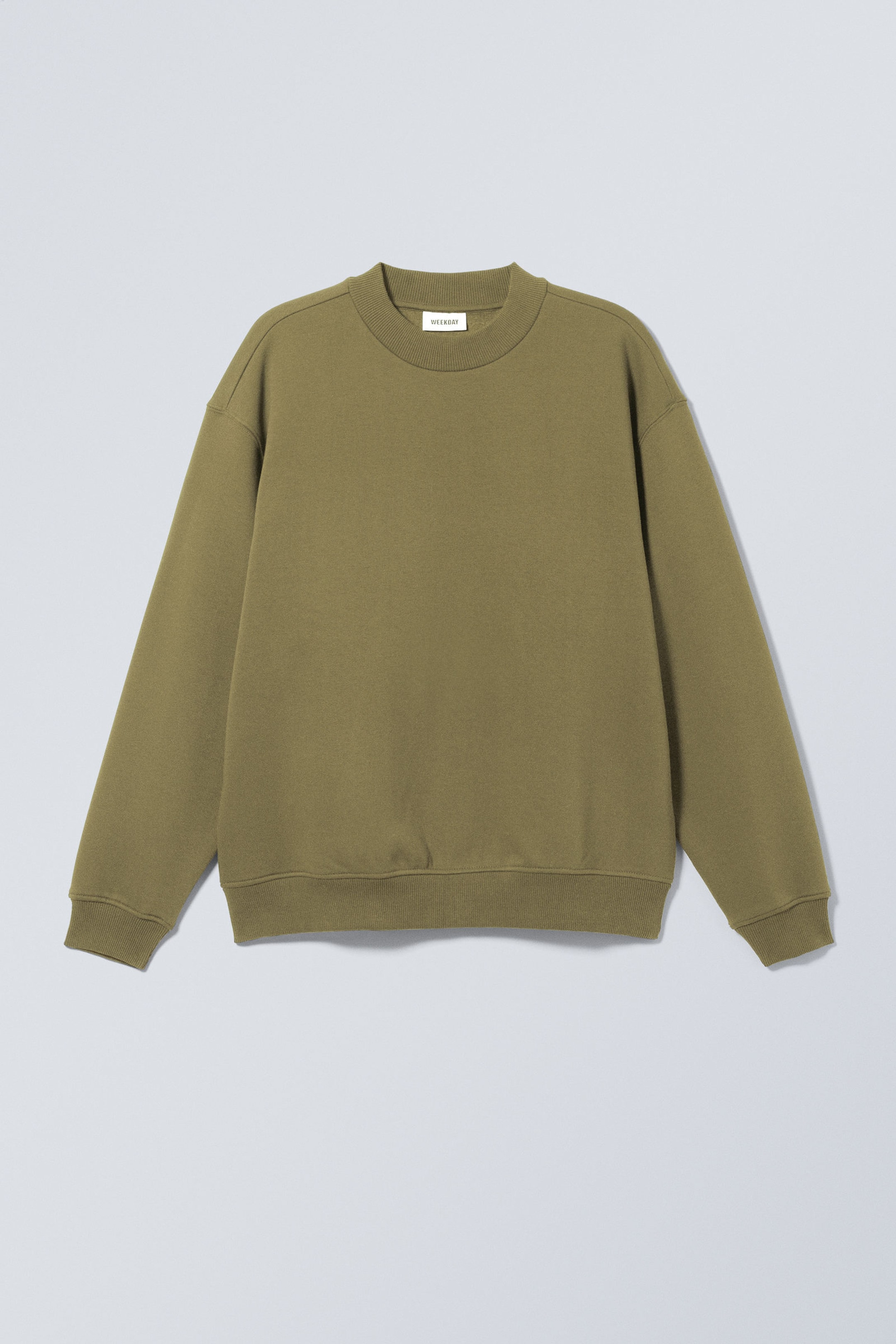 Dimmig khakigrön - Sweatshirt med avslappnad passform