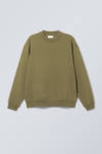 Dusty Khaki Green - Relaxed Heavyweight Sweatshirt - 0