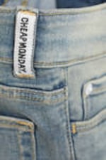 Cloudy Blue - Mittelblau - Booty Bei – Low Waist Skinny Bootcut Jeans - 5