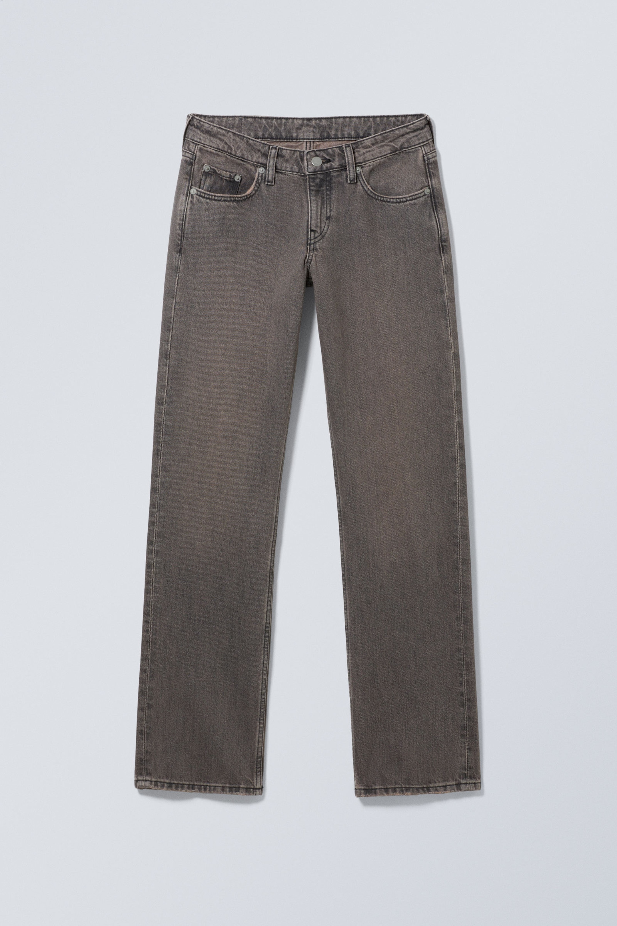 Clay Grey - Grau - Arrow Low Waist Regular Straight Leg Jeans - 5