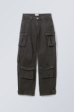 Dark grey wash - Shilou Workwear Trousers - 0