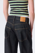 Blue Rinse - Dark Blue - Peggy Low Rise Loose Baggy Leg Jeans - 4