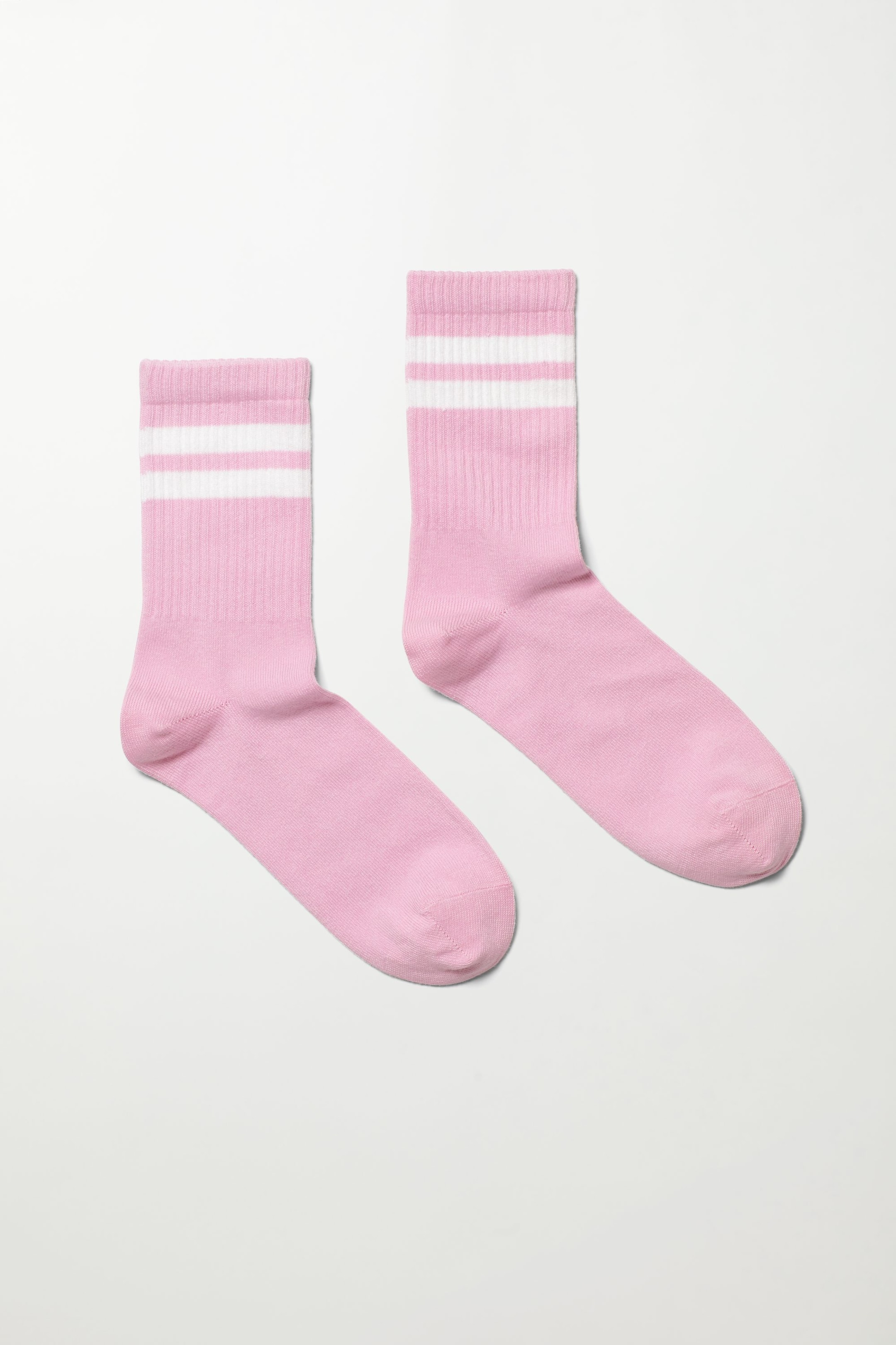 Pink - Eleven Streifen Socken - 0