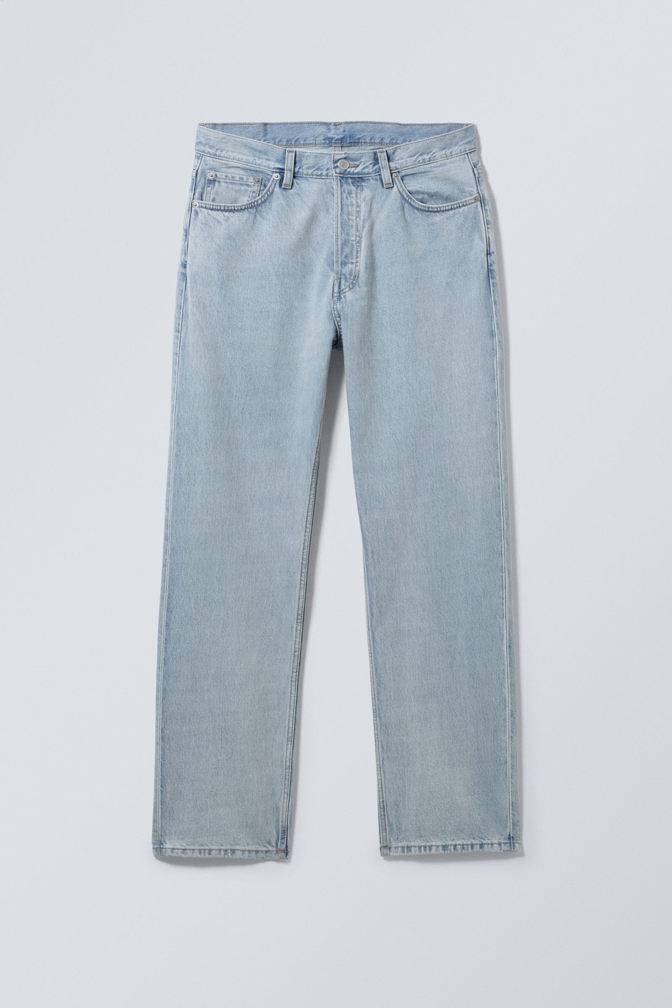 Opulent Blue - Light Blue - Space Relaxed Straight Leg Jeans - 1