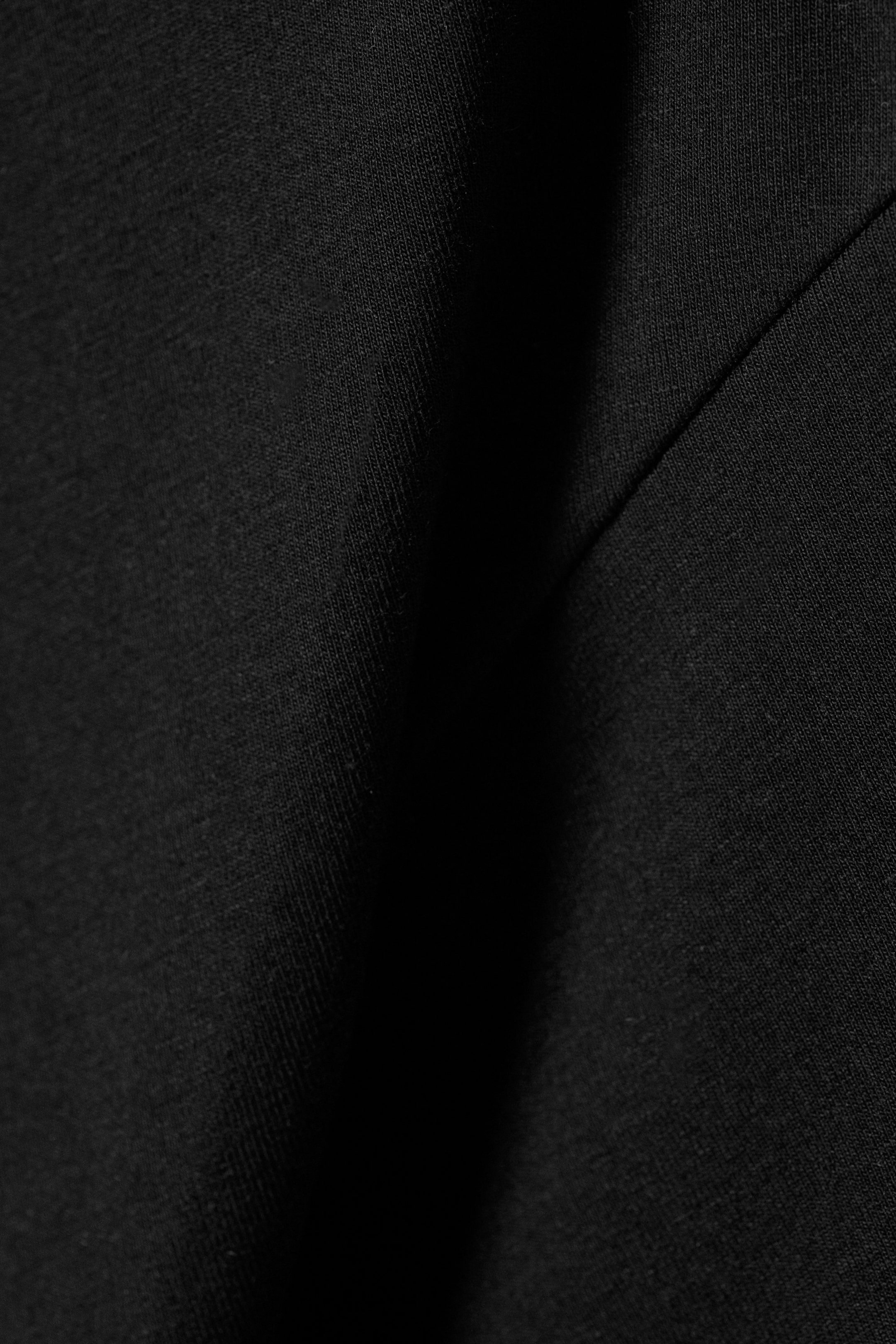 Black - Gathered Short-Sleeved Maxi Dress - 2